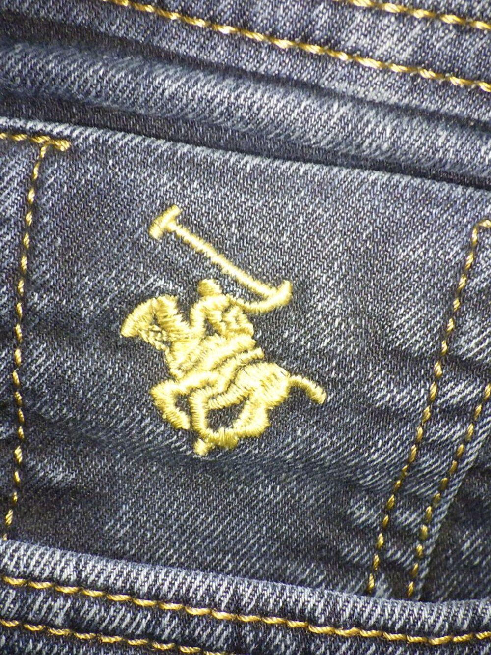 U.S. Polo Assn. Jeans Men's 32X28 Blue Denim Straight Leg Embroidered Patch - Picture 8 of 13